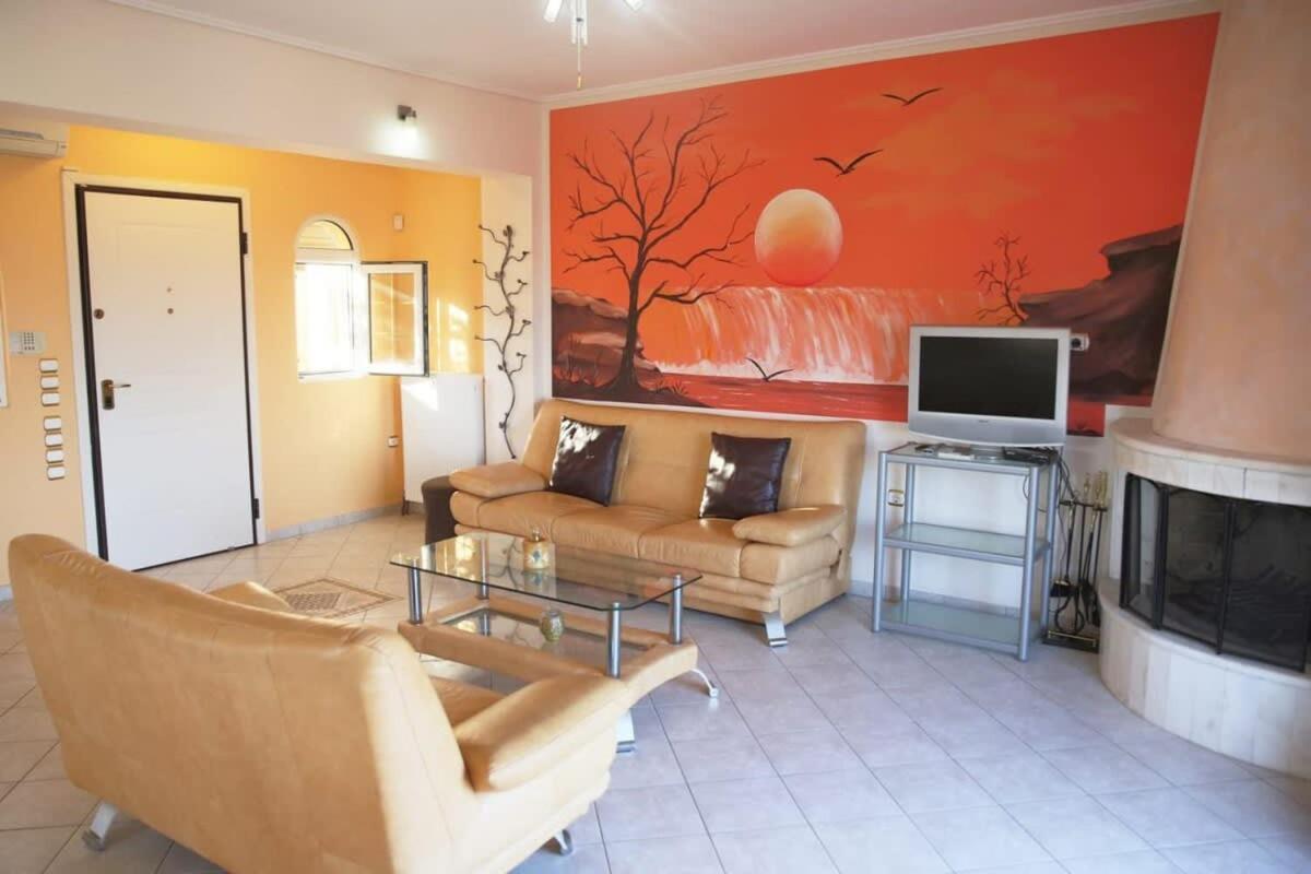 Schinias Bright Spacious Maisonette-Panoramic View Marathón Exterior foto